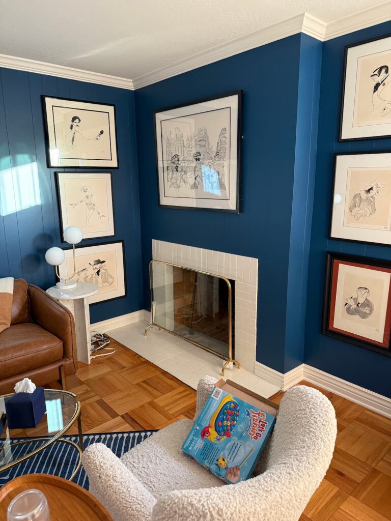 Therapy room with a fireplace at Unfold Psychology San Jose